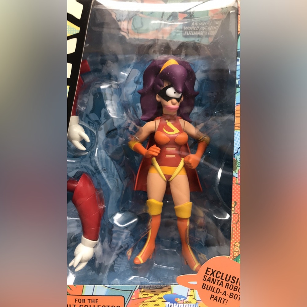 New in box Toynami Cloberella action figure with Santa robot build a bot arms.